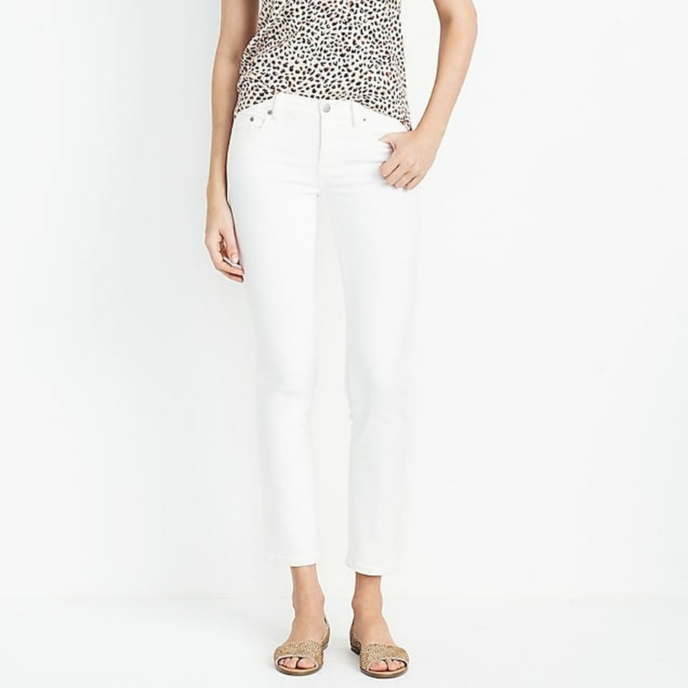 J.Crew white ankle skinny jeans size 29